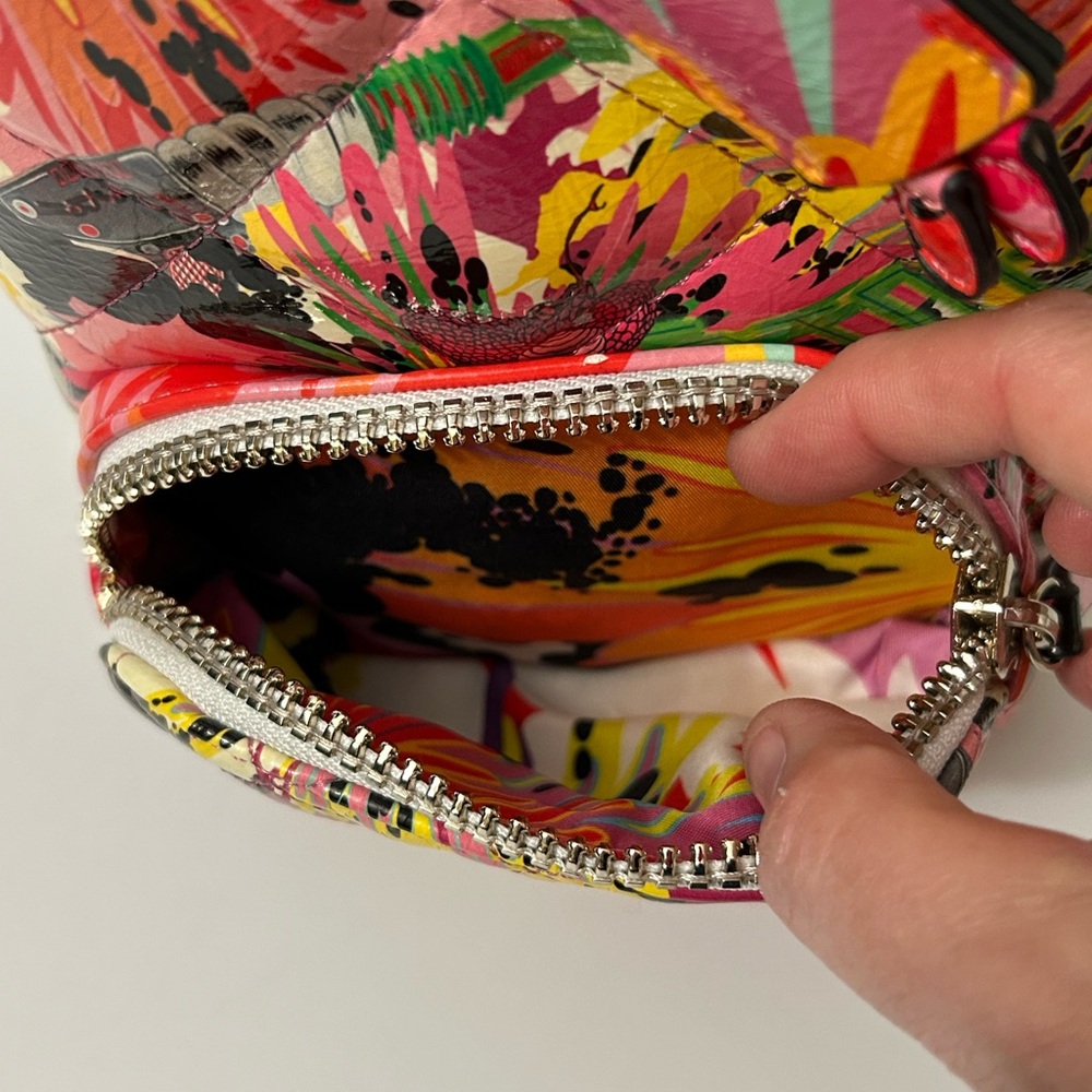 Desigual - Sack Handbag - Multi-Color Drawstring Bucket Bag - Picture 10 of 16